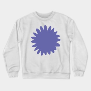 Very Peri Periwinkle Blue Sunflower Floral Abstract Crewneck Sweatshirt